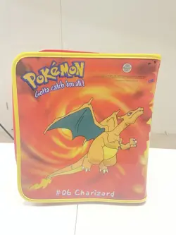 Vintage Pokemon Charizard #06 Vinyl Zipper Binder – 1998 – Nintendo - Rare NWOT - Image 3