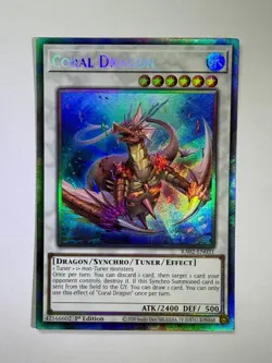 Coral Dragon RA02-EN031 Collector's Rare 1st Edition YuGiOh Card NM - Image 1