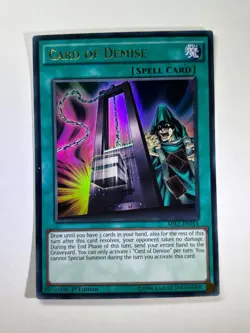 Card of Demise MIL1-EN014 Ultra Rare 1st Edition YuGiOh Card NM - Image 1