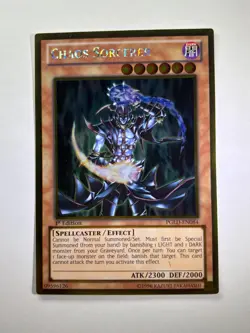 Chaos Sorcerer PGLD-EN084 Gold Rare 1st Edition YuGiOh Card NM - Image 1