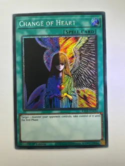 Change of Heart Platinum Secret Rare 1st Edition RA01-EN050 YuGiOh Card NM - Image 1