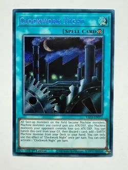 Clockwork Night RA03-EN071 Secret Rare 1st Edition YuGiOh Card NM - Image 1