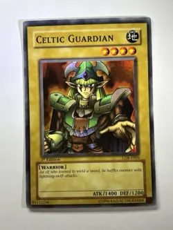 Celtic Guardian LOB-E005 1st Edition YuGiOh Card - Image 1
