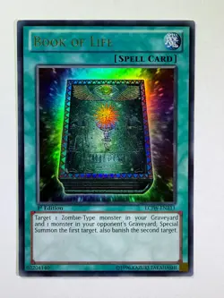 Book of Life LCJW-EN211 Ultra Rare 1st Edition YuGiOh Card LP - Image 1