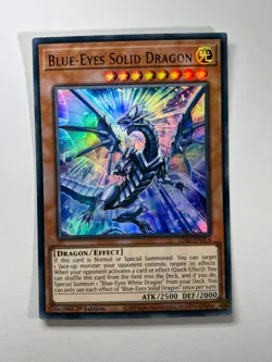 Blue Eyes Solid Dragon LDS2-EN014 Mixed Ultra Rare 1st Edition YuGiOh Card NM - Image 1