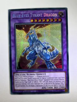 Blue-Eyes Tyrant Dragon MP23-EN019 Secret Rare 1st Edition YuGiOh Card NM - Image 1