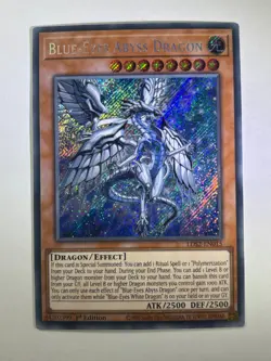 Blue-Eyes Abyss Dragon RA02 / LDS2-EN015 Secret Rare 1st Edition YuGiOh Card NM - Image 1