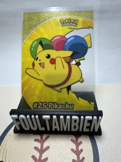 2000 Topps Pokemon Pikachu #PC1 #25 TV Animation Clear Card NM - Image 1