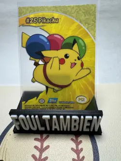 2000 Topps Pokemon Pikachu #PC1 #25 TV Animation Clear Card NM - Image 2