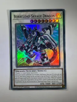 Borreload Savage Dragon RA01-EN033 Super Rare 1st Edition YuGiOh Card NM - Image 1