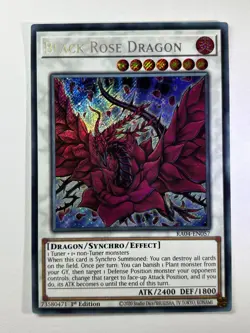 Black Rose Dragon RA04-EN057 Secret Rare 1st Edition YuGiOh Card - Image 1