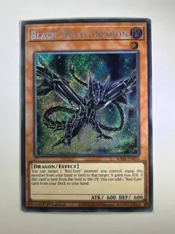 Black Metal Dragon RA04-EN016 Secret Rare 1st Edition YuGiOh Card NM - Image 1