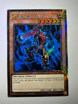 Blowback Dragon RA03-EN138 Platinum Secret Rare 1st Edition YuGiOh Card - Image 1
