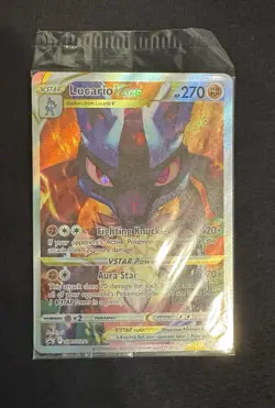 Lucario VSTAR SWSH291 SWSH: Sword & Shield Promo Cards Holo Sealed - Image 1