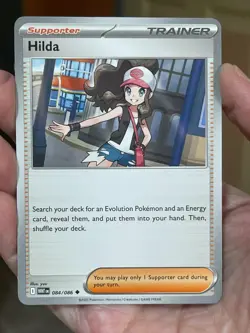 POKEMON HILDA 084/086 UNCOMMON WHITE FLARE NM CARD - Image 1