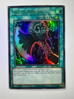 Axe of Despair LART-EN051 Ultra Rare Limited Edition YuGiOh Card NM - Image 1