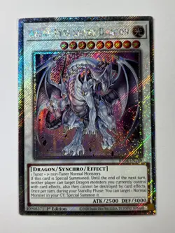 Azure-Eyes Silver Dragon RA04-EN208 Platinum Secret Rare 1st Edition YuGiOh Card - Image 1