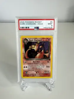 PSA 9 Dark Charizard Holo #4 2000 Team Rocket Vintage WOTC Pokemon Card - Image 1