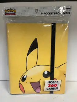 Pokemon Trading Card Game Binder, Sealed! Ultra Pro, Pikachu - Image 1