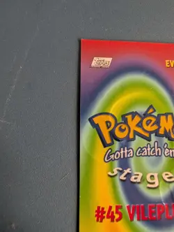 2000 Topps Pokemon TV Animation Die-Cut Embossed Card (Vileplume #EV6). - Image 4