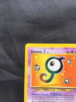 Pokemon Cards: Wizards Black Star Promo: Unown J 38 - Image 2