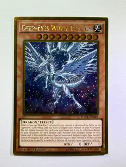 Deep-Eyes White Dragon MVP1-ENG05 Gold Rare 1st Edition YuGiOh Card NM - Image 1
