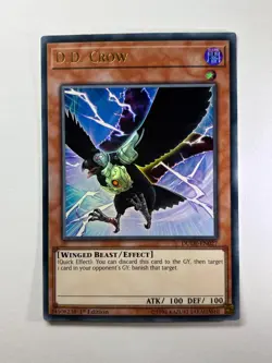 D.D. Crow DUDE-EN027 Ultra Rare 1st Edition YuGiOh Card NM - Image 1