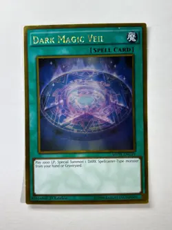Dark Magic Veil MVP1-ENG19 Gold Rare 1st Edition YuGiOh Card NM - Image 1