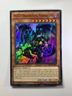 D/D/D Dragon King Pendragon YS15-END00 Ultra Rare 1st Edition YuGiOh Card NM - Image 1
