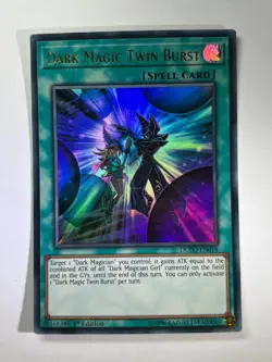 Dark Magic Twin Burst DUPO-EN018 Ultra Rare 1st Edition YuGiOh Card NM - Image 1