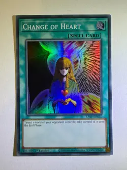Change of Heart RA01-EN050 Super Rare 1st Edition YuGiOh Card NM - Image 1