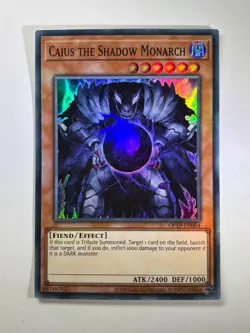 Cauis The Shadow Monarch OP19-EN004 Super Rare UNL Edition YuGiOh Card NM - Image 1
