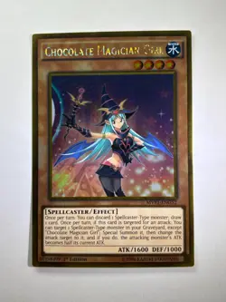 Chocolate Magician Girl MVP1-ENG52 Gold Rare 1st Edition YuGiOh Card NM - Image 1