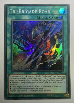 CYAC-EN053 Tri-Brigade Roar Super Rare 1st Edition YuGiOh Card - Image 1