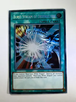 Burst Stream Of Destruction LCKC-EN025 Secret Rare 1st Edition YuGiOh Card NM - Image 1