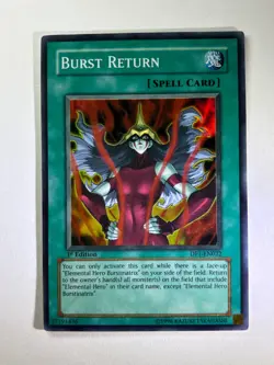Burst Return DP1-EN022 Super Rare 1st Edition YuGiOh Card LP - Image 1