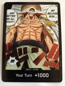 One Piece CCG Two Legends DON!! Card (Edward.Newgate) Alternate Art Foil NM - Image 1