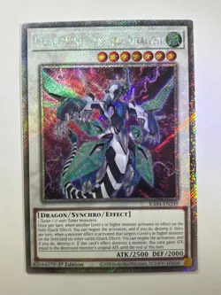 Clear Wing Synchro Dragon RA04-EN249 Platinum Secret Rare 1st Ed YuGiOh Card NM - Image 1