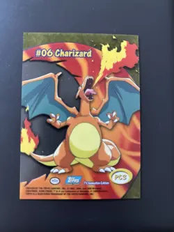 Charizard #06 2000 Topps Pokemon TV Animation Series 2 PC3 Acetate Clear Card - Image 2
