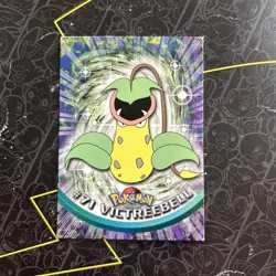 #71 VICTREEBELL Blue Logo Pokemon Topps TV Animation Edition Card 1999 - Image 1