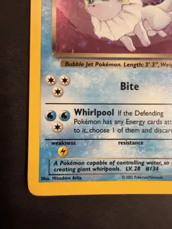 Pokemon TCG Dark Vaporeon Holo Rare Card Legendary Collection 9/110 - Image 4