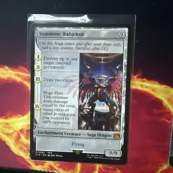 Summon Bahamut Enchantment Creature Card - Mint Condition - Image 1