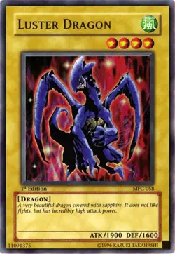 Yu-Gi-Oh Card - MFC-058 - LUSTER DRAGON (ultra rare holo) [1st Edition] - NM - Image 1