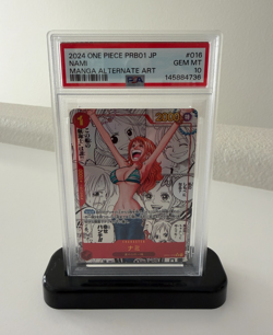 2024 One Piece PRB01 Japanese Manga Alternate Art #016 Nami PSA 10 GEM MINT - Image 1