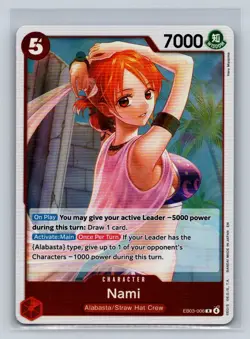Nami (006) Foil EB03-006 Extra Booster: One Piece Heroines Edition R NM - Image 1