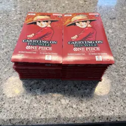 One Piece Carrying On His Will OP-13 English Version Blister Packs Lot of 23 - Image 5