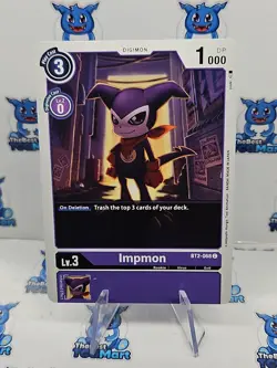 Digimon Card Game BT2-068 Impmon C NM - Image 1