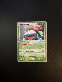 Venusaur ex 112/112 Holo Rare EX Fire Red & Leaf Green Pokemon Card NM/LP - Image 1