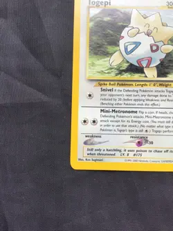 Pokemon Cards: Wizards Black Star Promo: Togepi 30 - Image 5