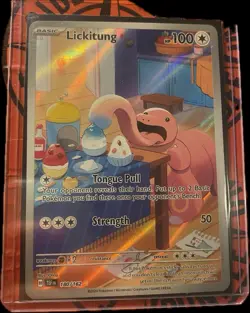 Pokemon Lickitung TCG Scarlet & Violet Temporal Forces Holo Rare Card 180/162 - Image 1
